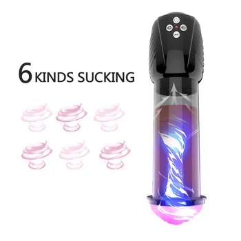Real Vanginal Vibrator Penis Pompa De Jucării Pentru Adulți, Bărbați Homosexuali Electric Pompa Pentru Mărirea Penisului De Sex Masculin Penisului Erectie De Formare Extinde