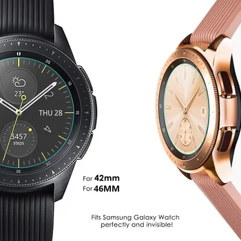 VSKEY 10BUC Sticla Temperata pentru Samsung Galaxy Watch 42mm SmartWatch Rotund Ecran Protector cu Diametrul de 30.5 mm Folie de Protectie