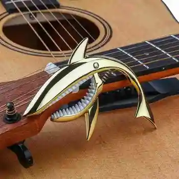 Rechin în Formă de Chitara Capo Aliaj de Zinc Universal Rapid de Prindere Clasic Guitarra Muzicale Electrice Schimba Chitara Accesorii Acous I6D2