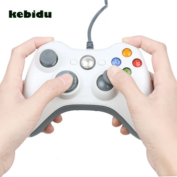 Kebidu USB Cablu Joypad Gamepad Controller Pentru Joc Microsoft Sistem PC, Laptop Pentru Windows 7 en-Gros