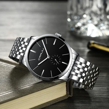Brand de lux, MONEDELE de Argint Ceasuri Barbati Cuarț Ceas de mână de Afaceri de Moda Ceas Clasic Bandă de Oțel Ceas Reloj Hombres
